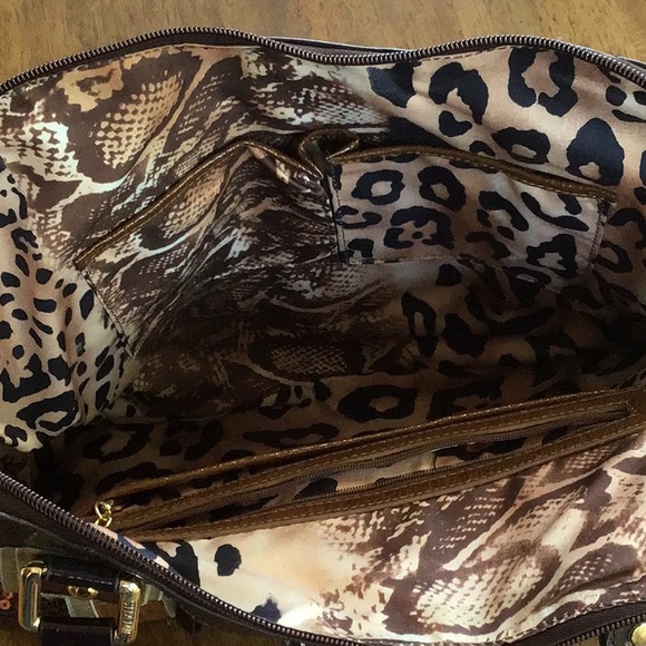 NWOT Sharif 1827 Leather Sequined Handbag - Picture 7 of 9